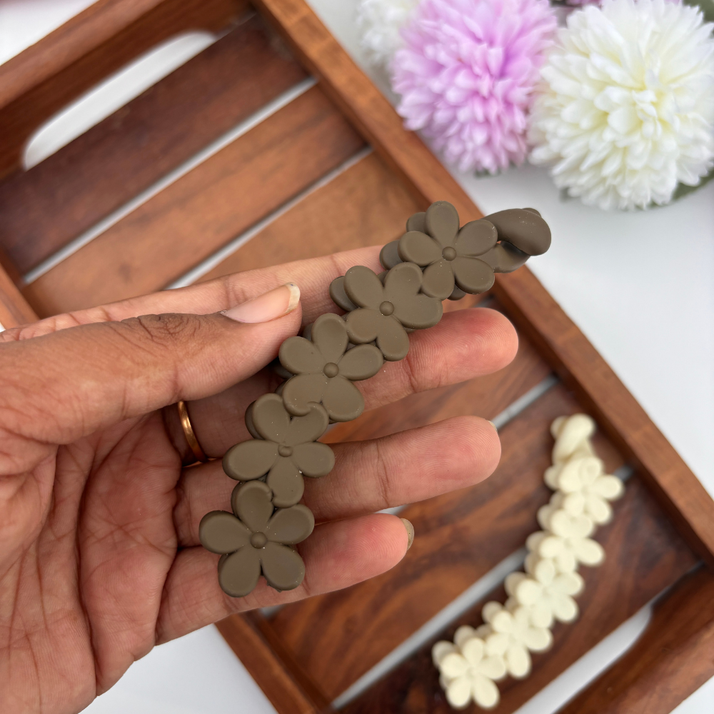 Flower Lock Banana Clip