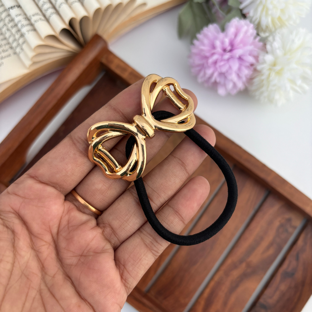 Golden Bow Pony Cuff