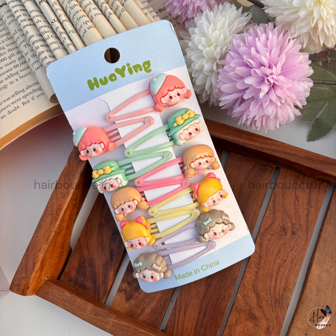 Playful Tic Tac Hair Clip - Set 0f 10