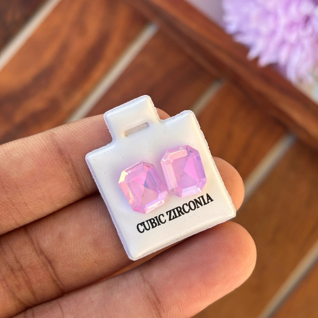 Rectangle Stud Earrings for Kids