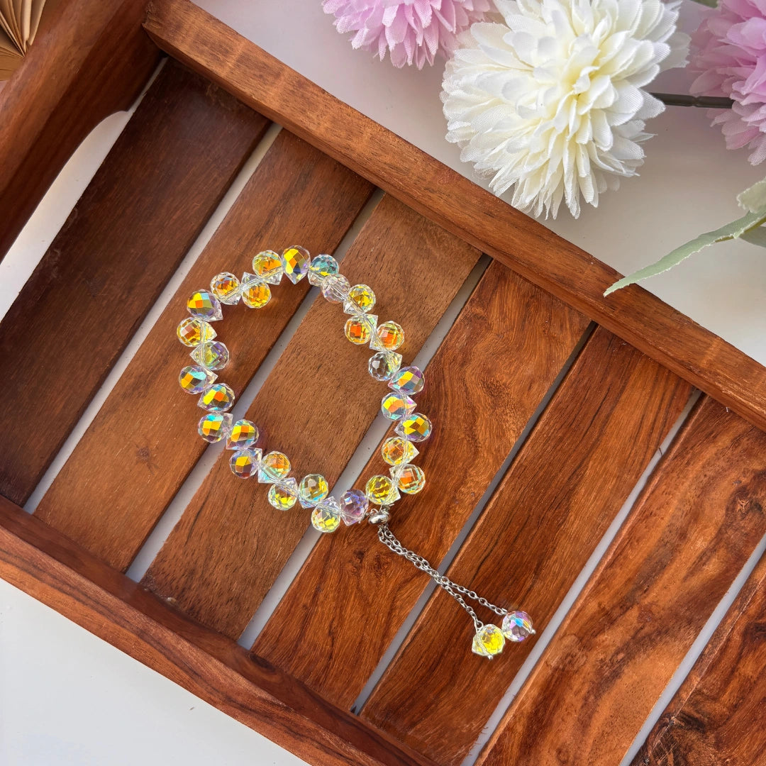 Crystal Charm Adjustable Bracelet ✨