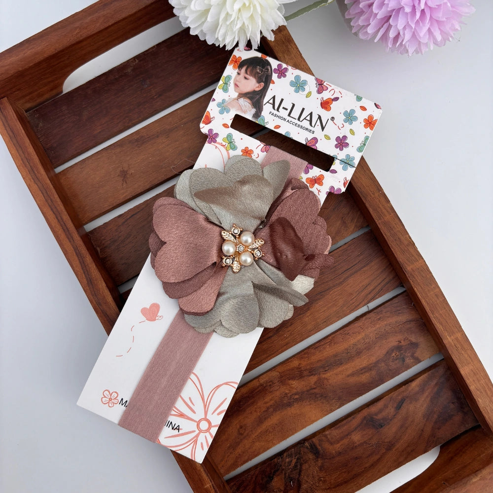 Dual Colour Flower Newborn Headband