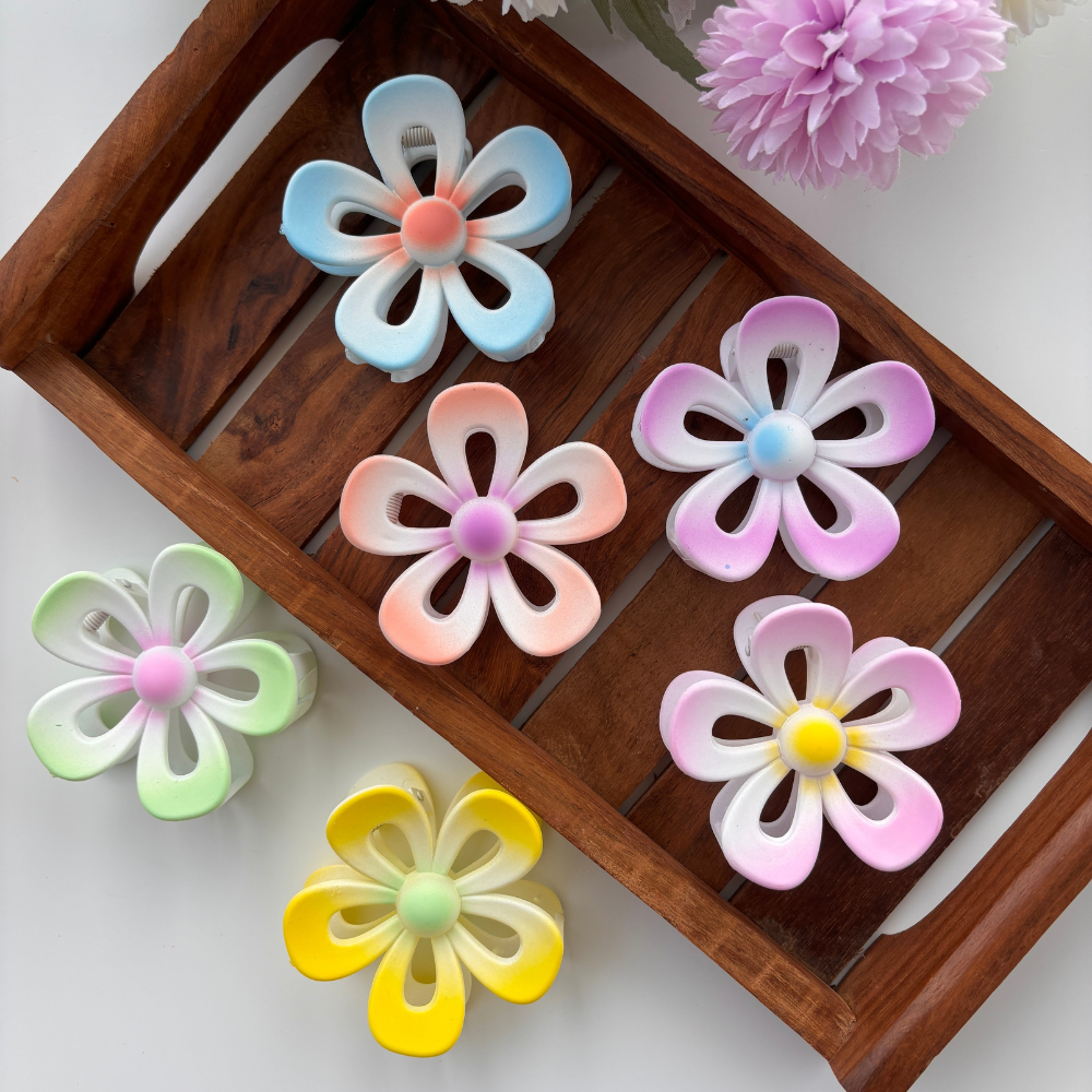 Sunrise Blossom Hair Claw - Large