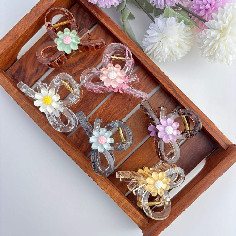 Sunflower Infinity Hair Claw - Large