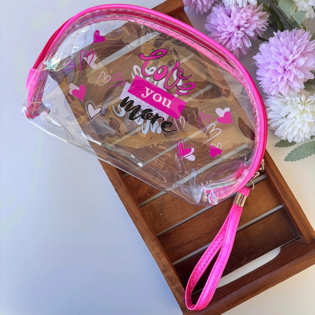 Trendy Transparent Wristlet Pouch