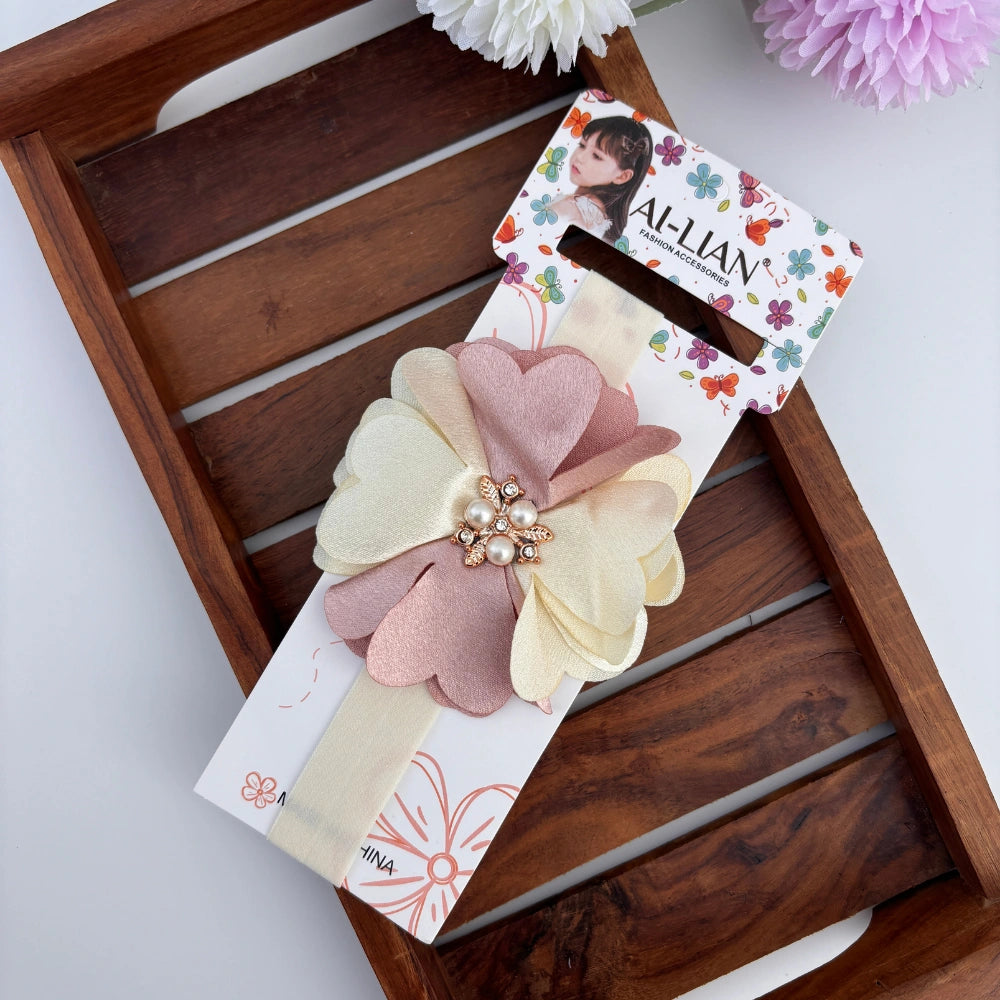 Dual Colour Flower Newborn Headband