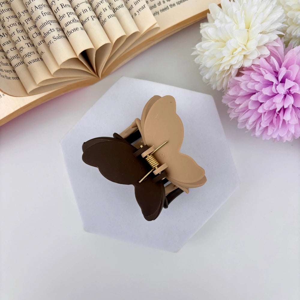 Double Petal Dual Shade Hair Claw - Large