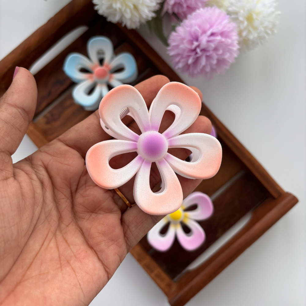 Sunrise Blossom Hair Claw - Large
