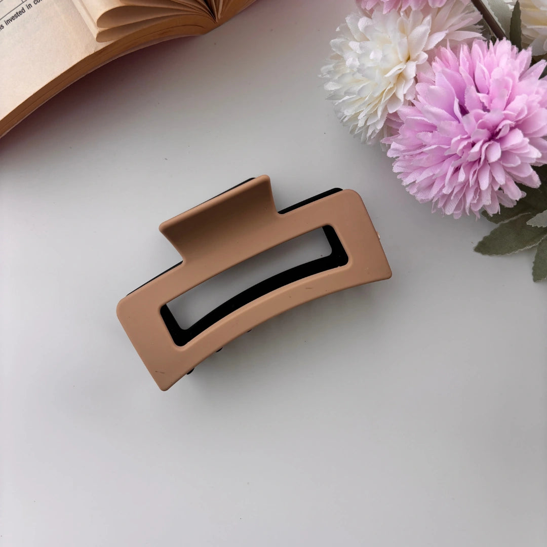 Dual Colour Rectangle Hair Claw - XL