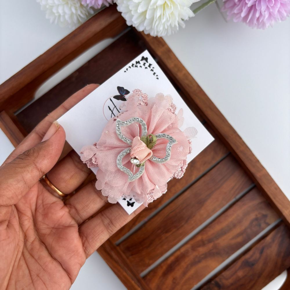 Sparkle Bow Flower Clip