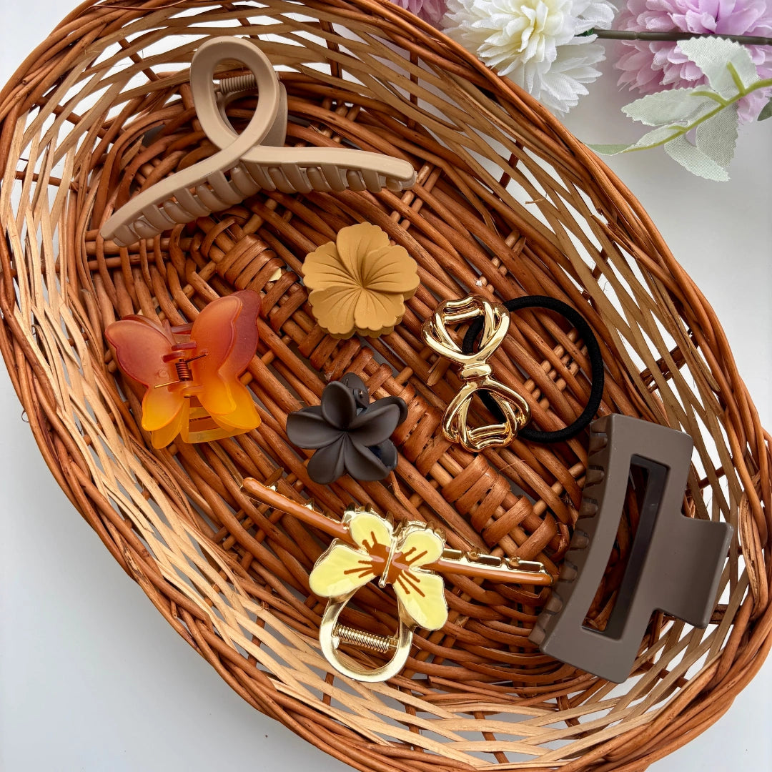 Mocha Glow Hair Hamper ☕✨