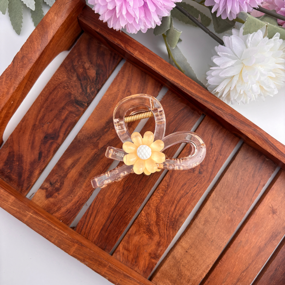 Sunflower Infinity Hair Claw - Large