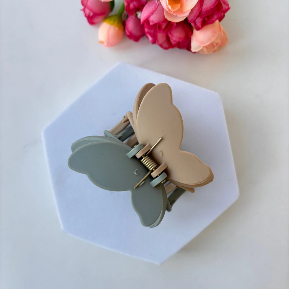 Double Petal Dual Shade Hair Claw - Large