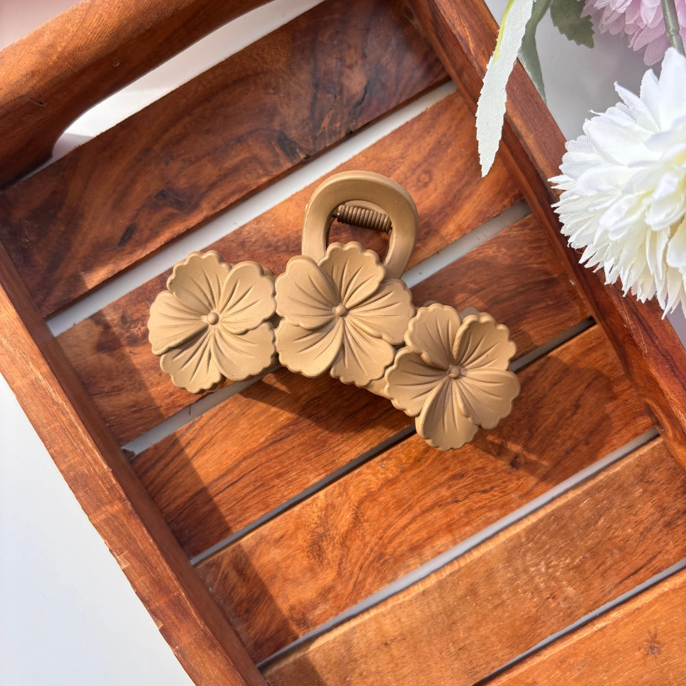 Triple Flower Hibiscus Hair Claw – Large