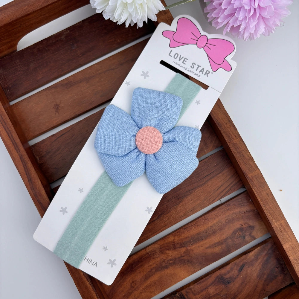 Five Petal Smooth Flower Newborn Headband