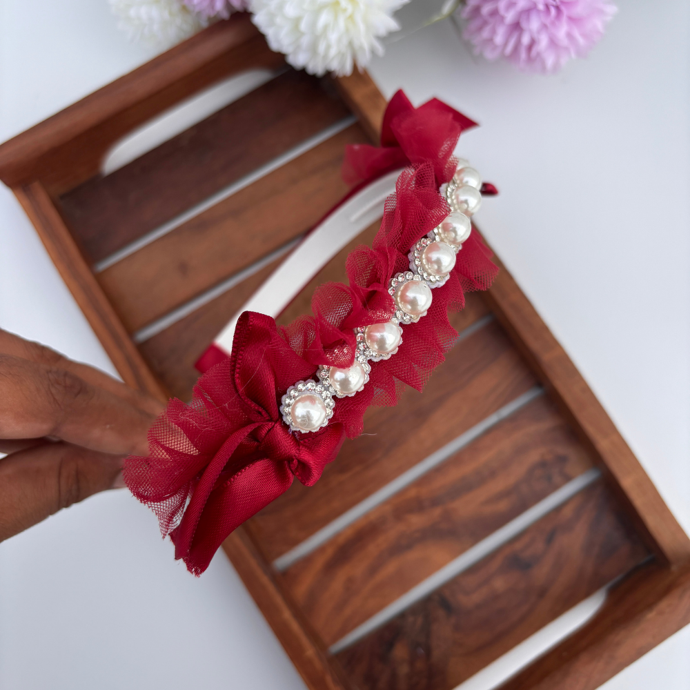 Pearl Princess Net Headband