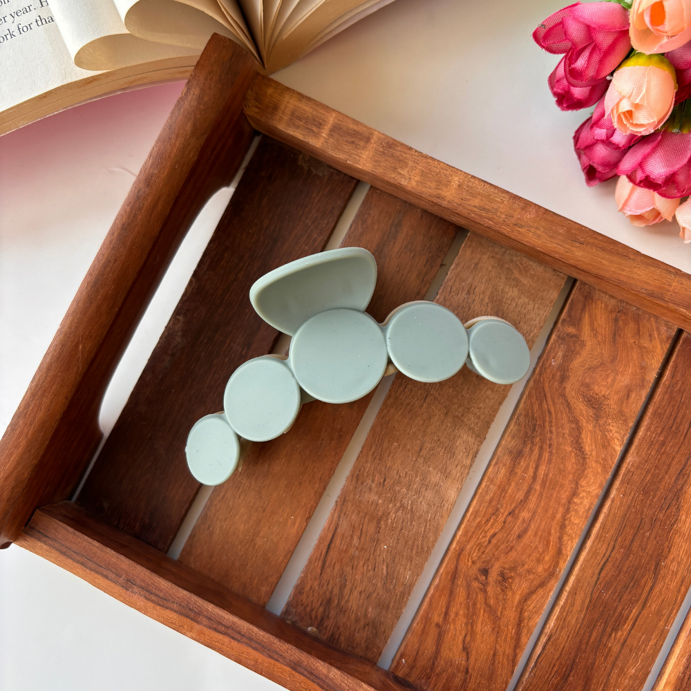 Dual Shade Dotted Hair Claw - Large