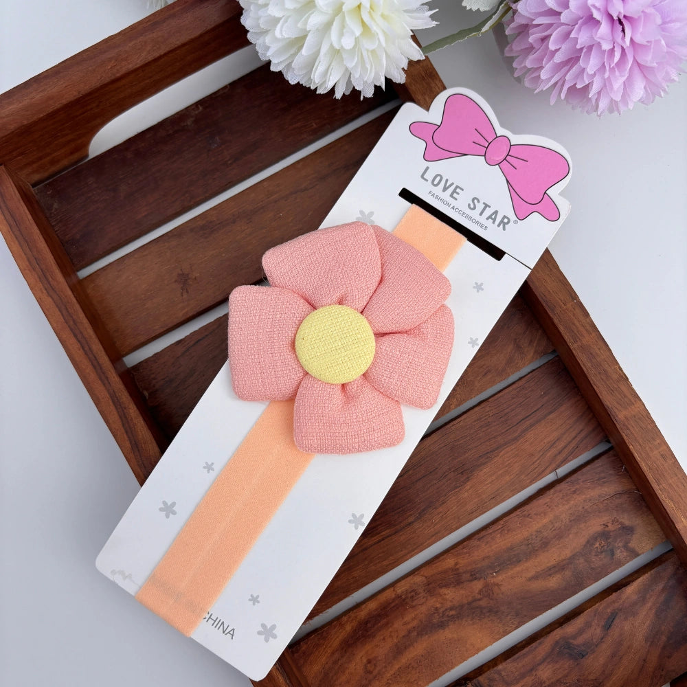 Five Petal Smooth Flower Newborn Headband