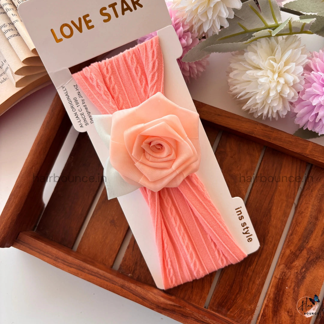 Rose Bloom Newborn Baby Headband