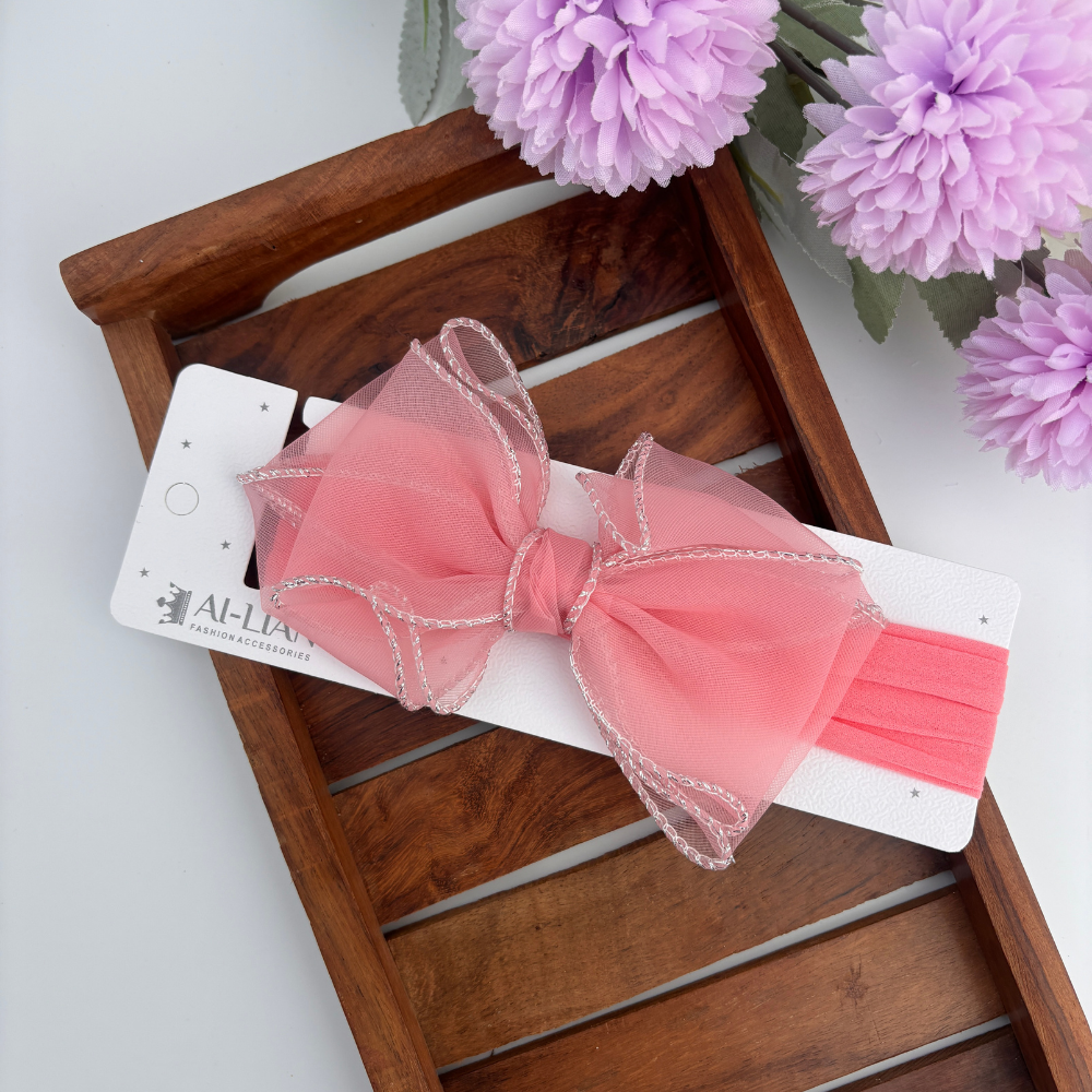 Sheer Charm Bow Headband