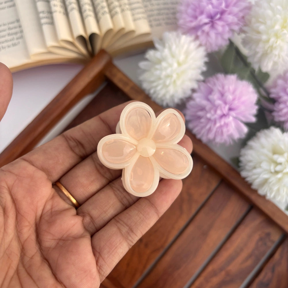 Dual Colour Daisy Hair Claw – Small