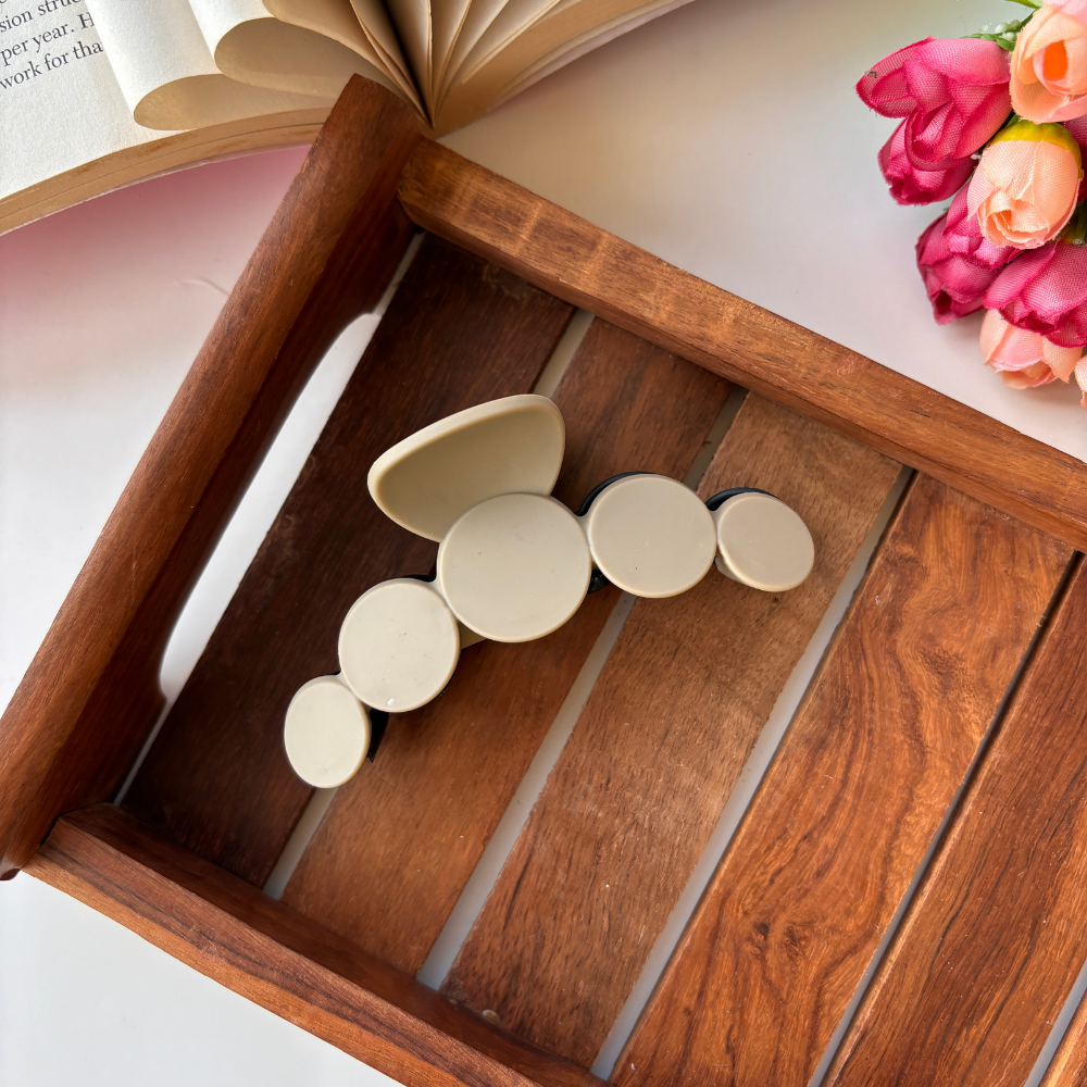 Dual Shade Dotted Hair Claw - Large