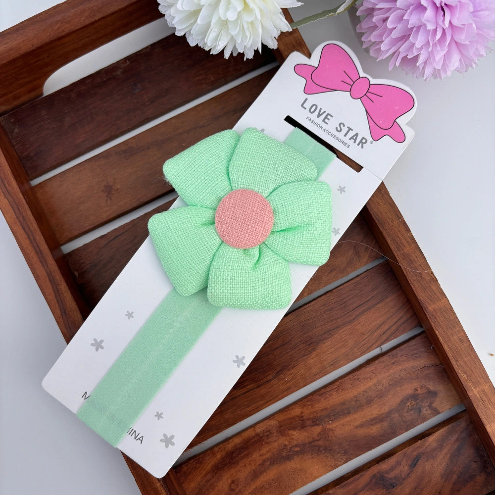 Five Petal Smooth Flower Newborn Headband