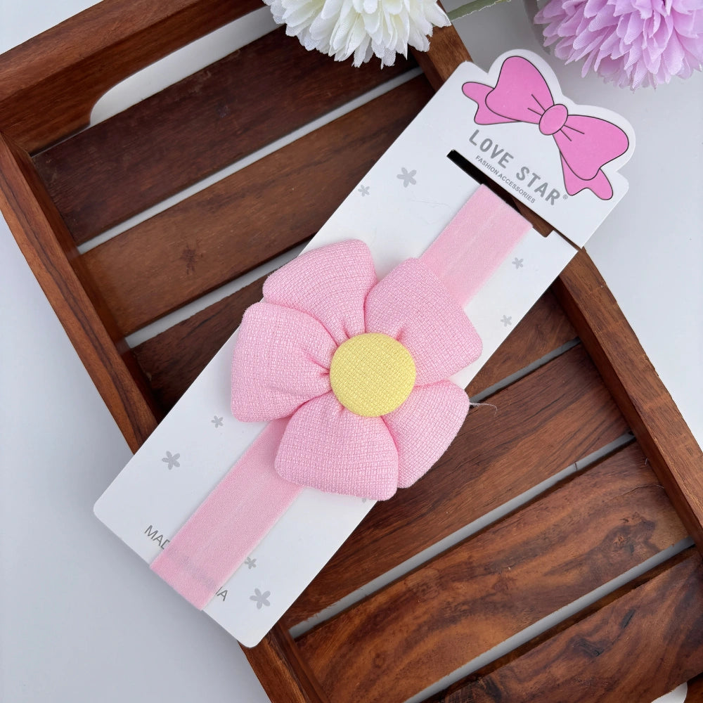 Five Petal Smooth Flower Newborn Headband
