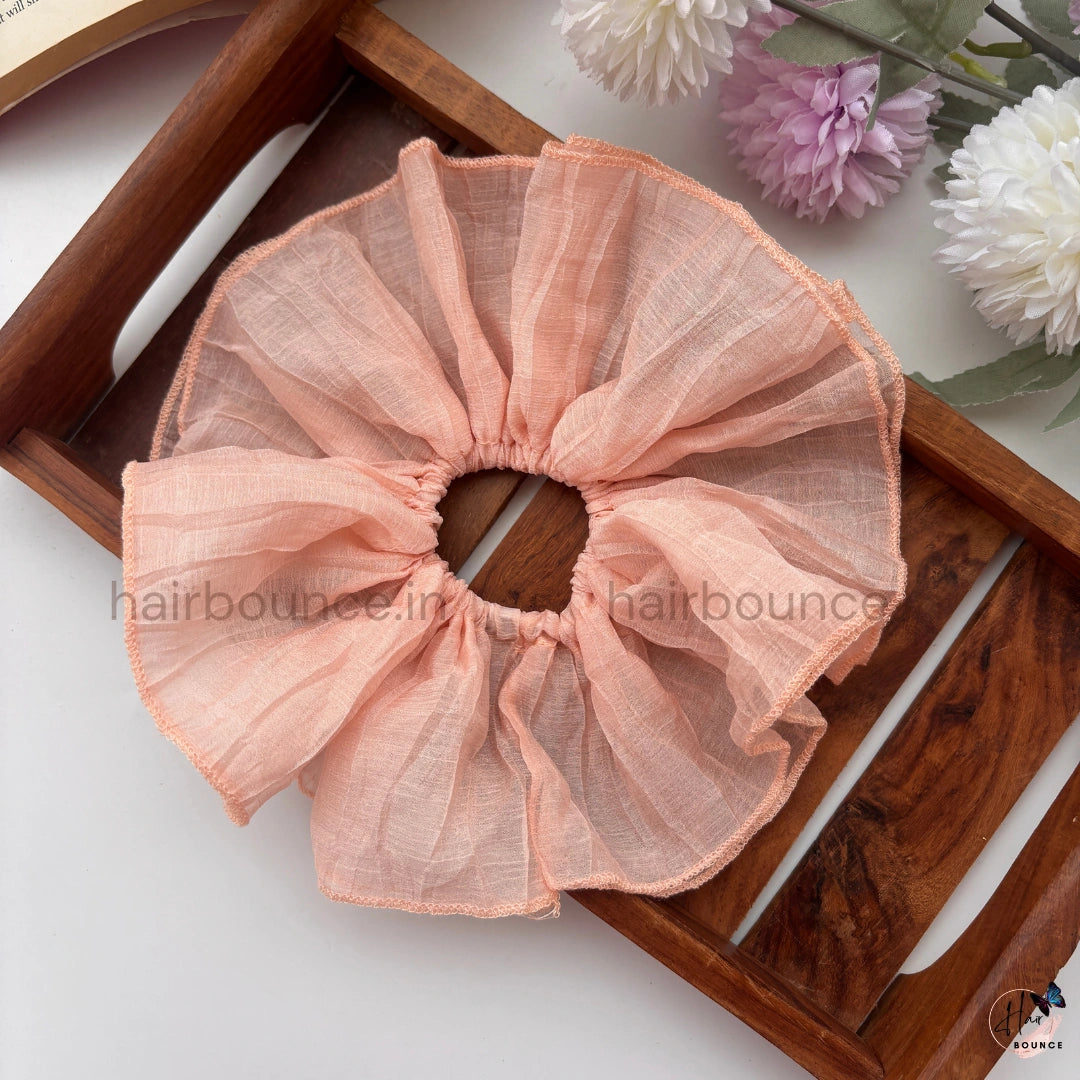 Sheer Petal Oversized Scrunchie