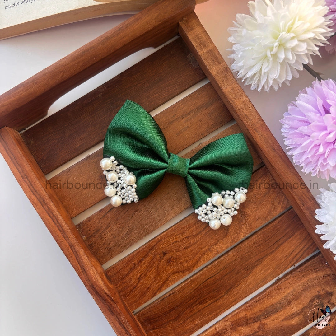 Pearl Bow - Green
