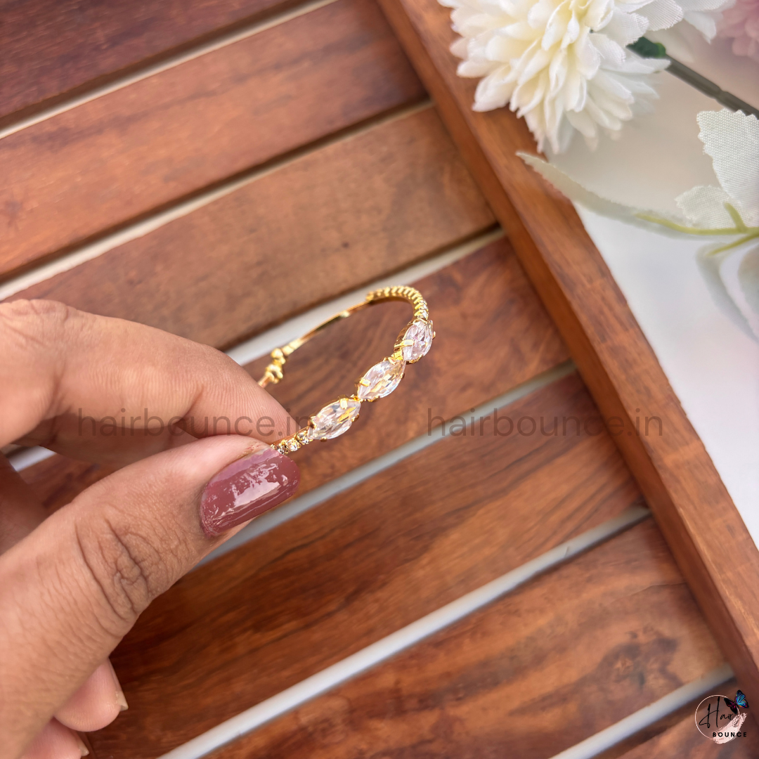Elegant Marquise Crystal Adjustable Kids Bracelet – Baby Girl Zircon Bracelet (Up to 4 Years)