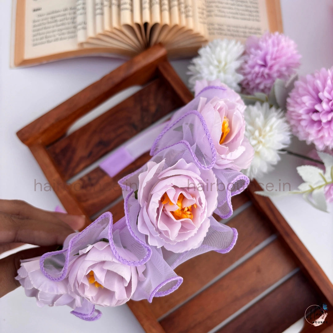 Rosé Bloom Floral Headband for Girls – Elegant Flower Hair Band