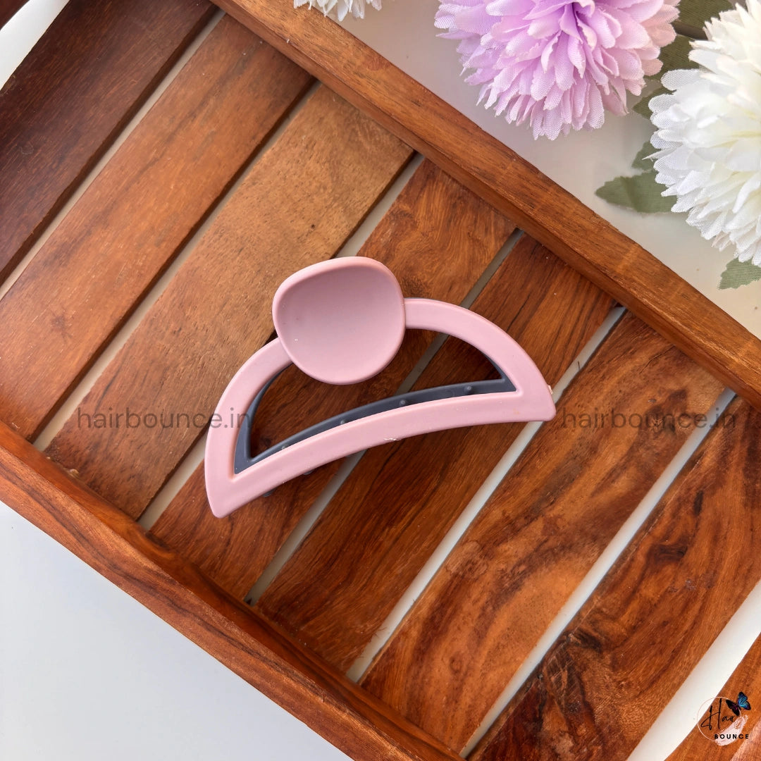Dual Colour Curve D Shape Hair Claw - Large