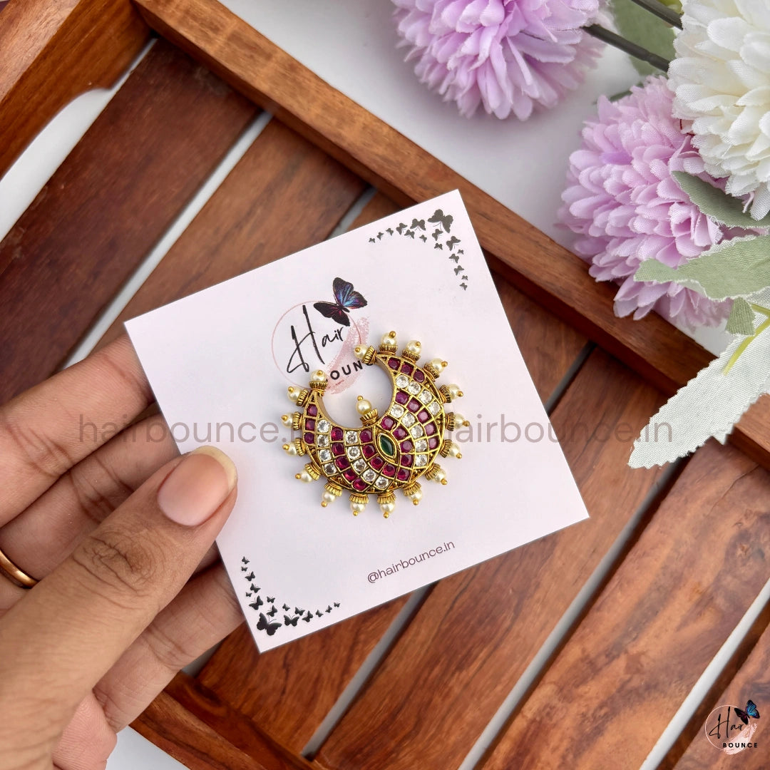 Heritage Ruby Temple Jada Pin