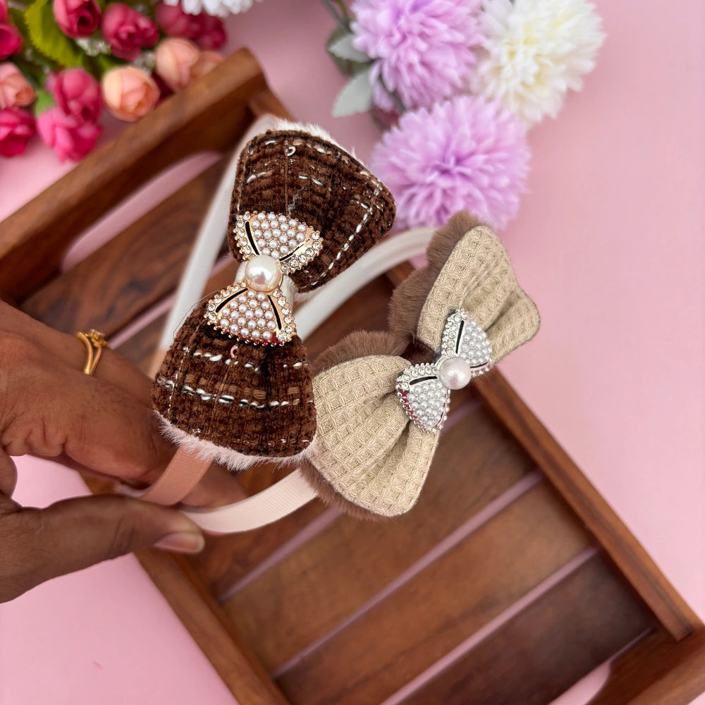Pearl Bow Elegance Headband