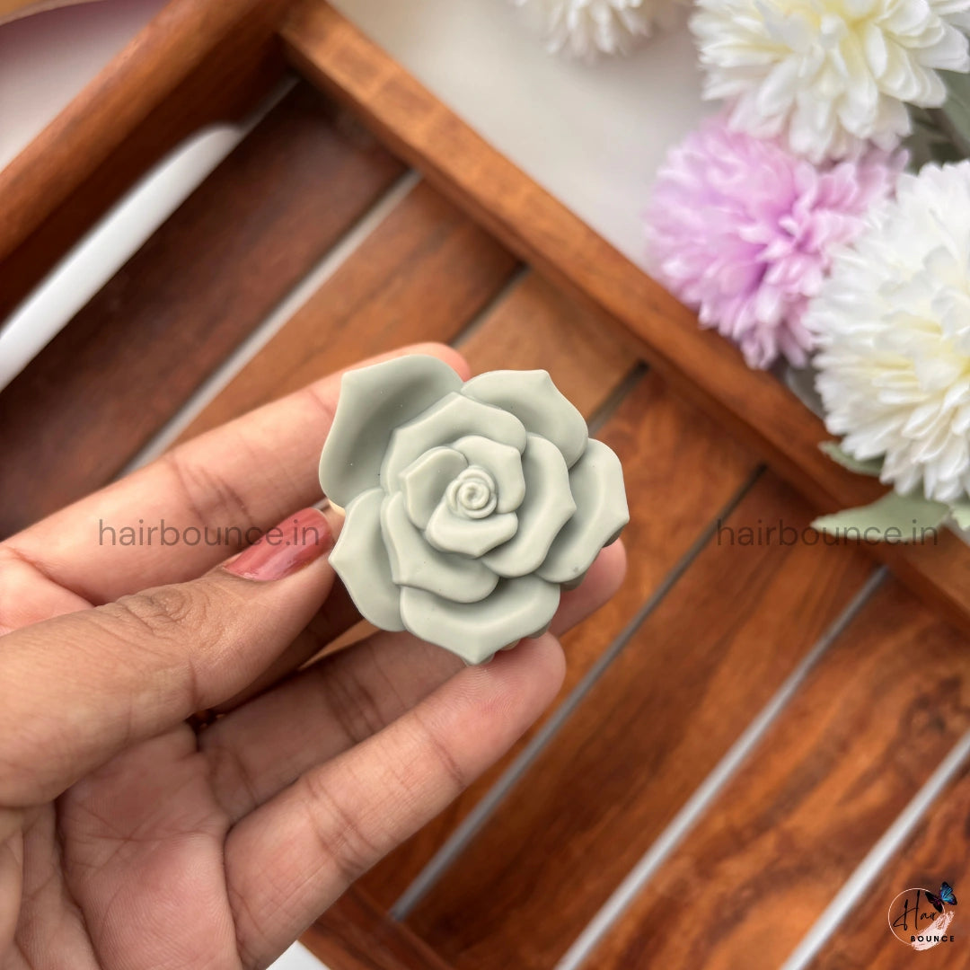 Dual Colour Rose Hair Claw - Small