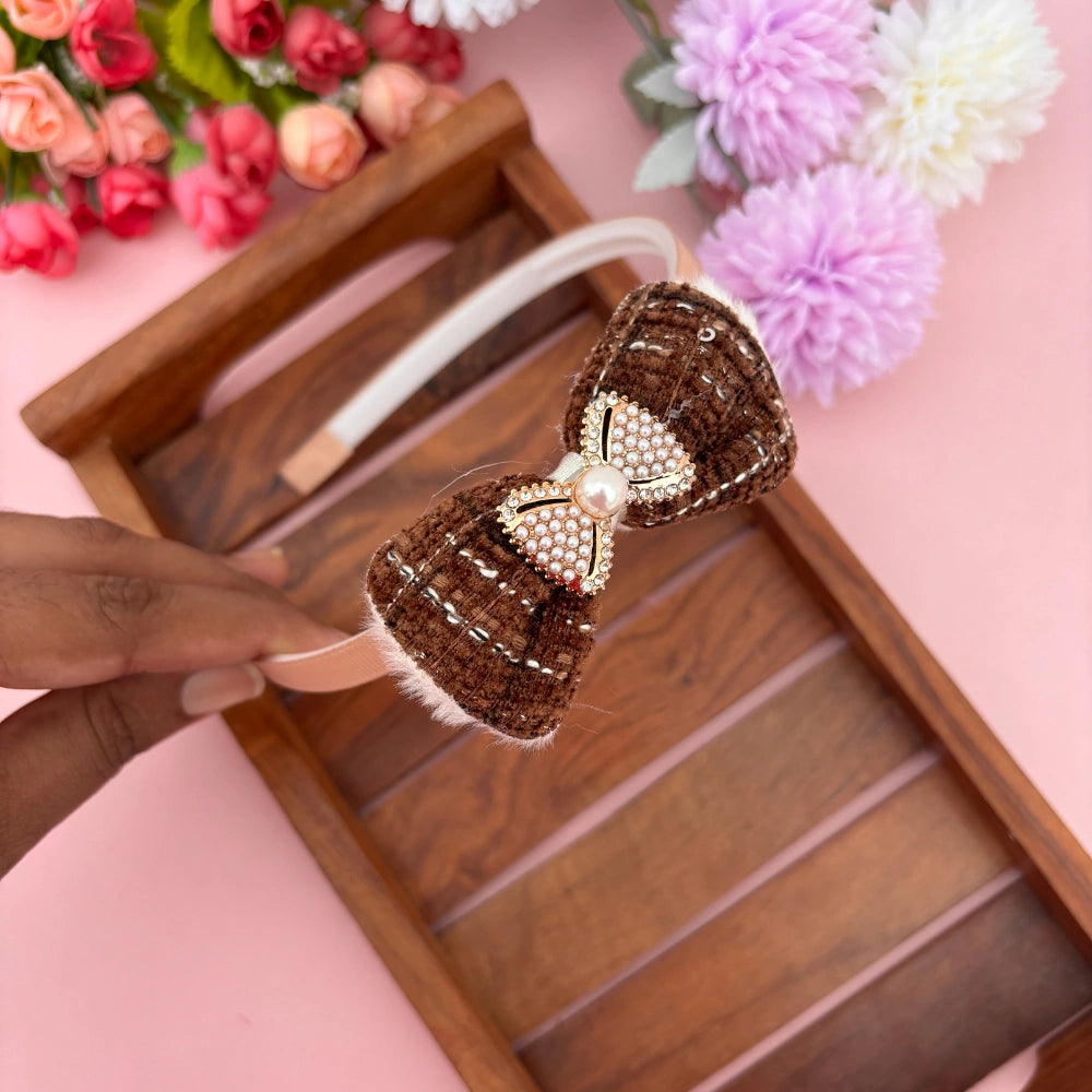 Pearl Bow Elegance Headband