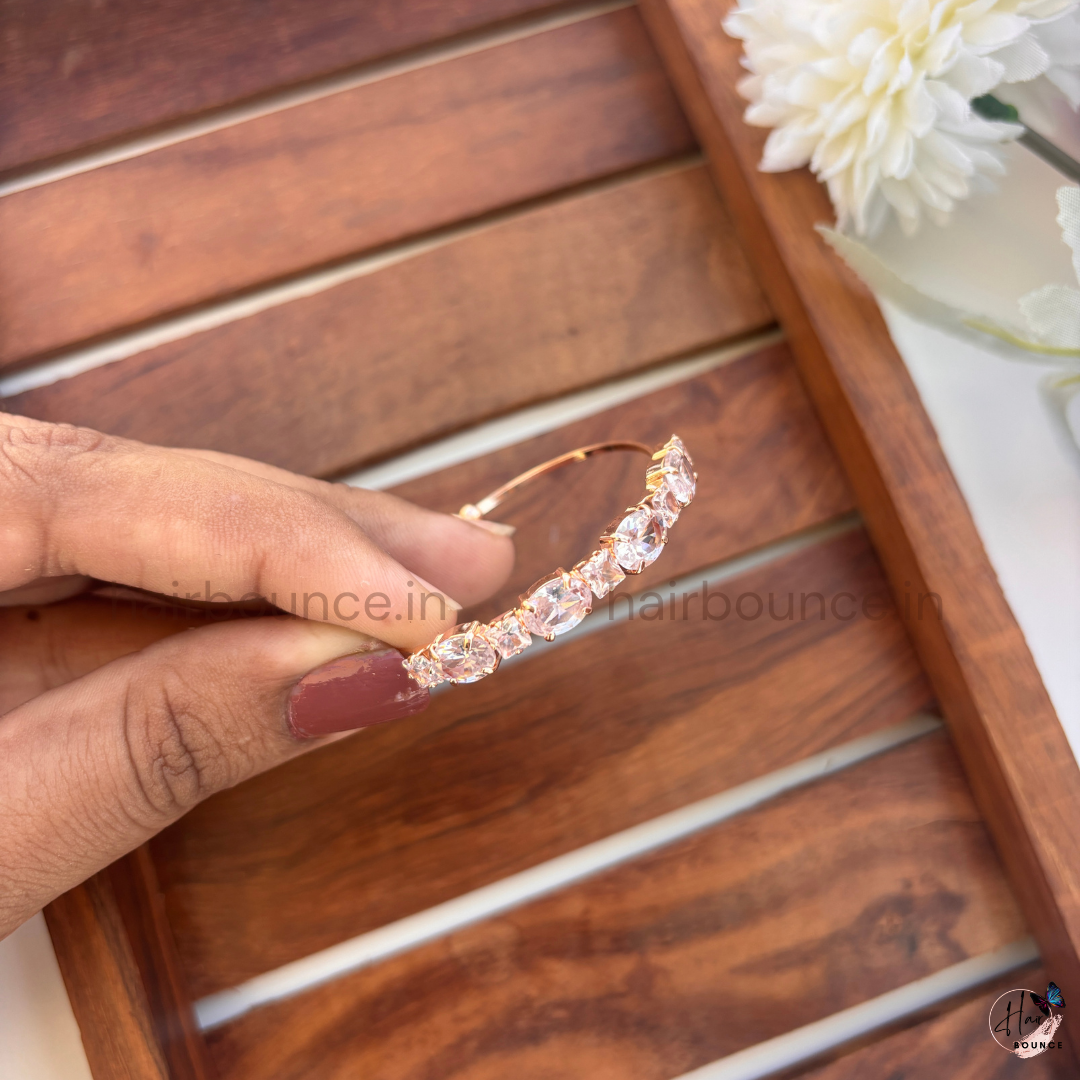 Elegant Oval Crystal Adjustable Kids Bracelet – Baby Girl Zircon Sparkle Bracelet (0–4 Years)