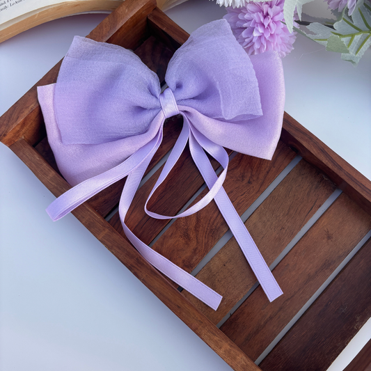 Double Bow with Ribbon Bow