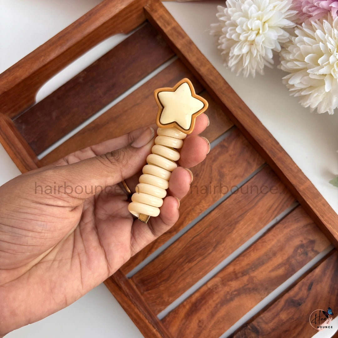 Cute Star Spiral Hair Tie