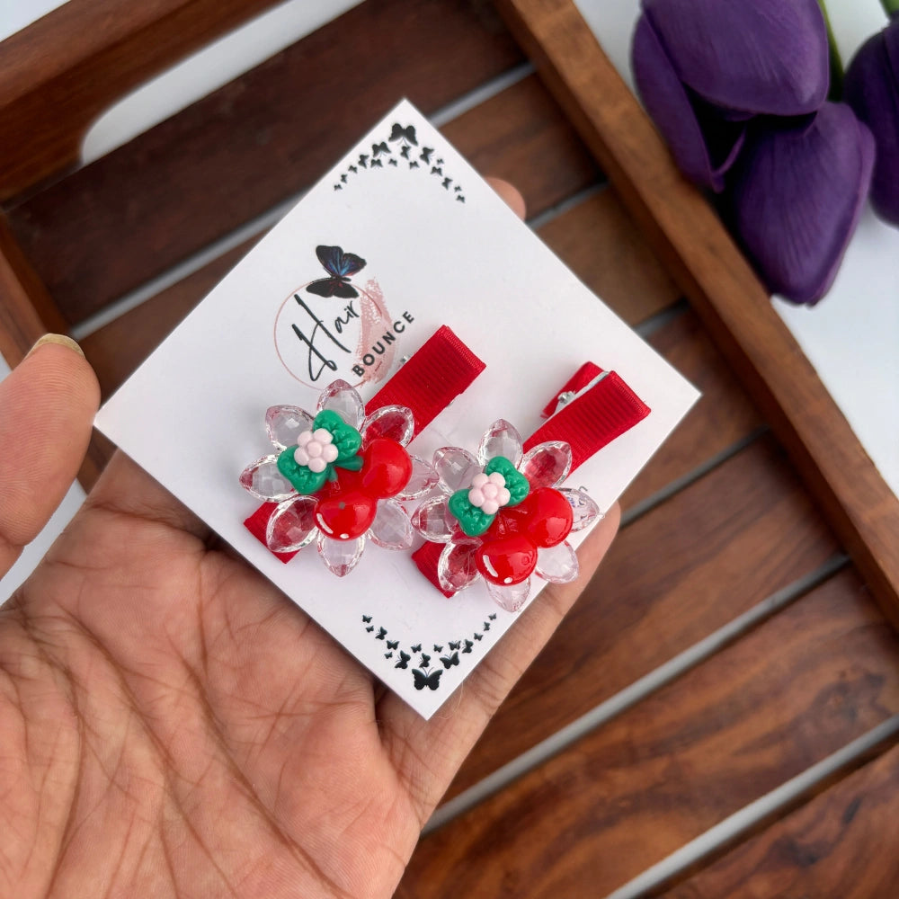 Cherry Alligator Clip