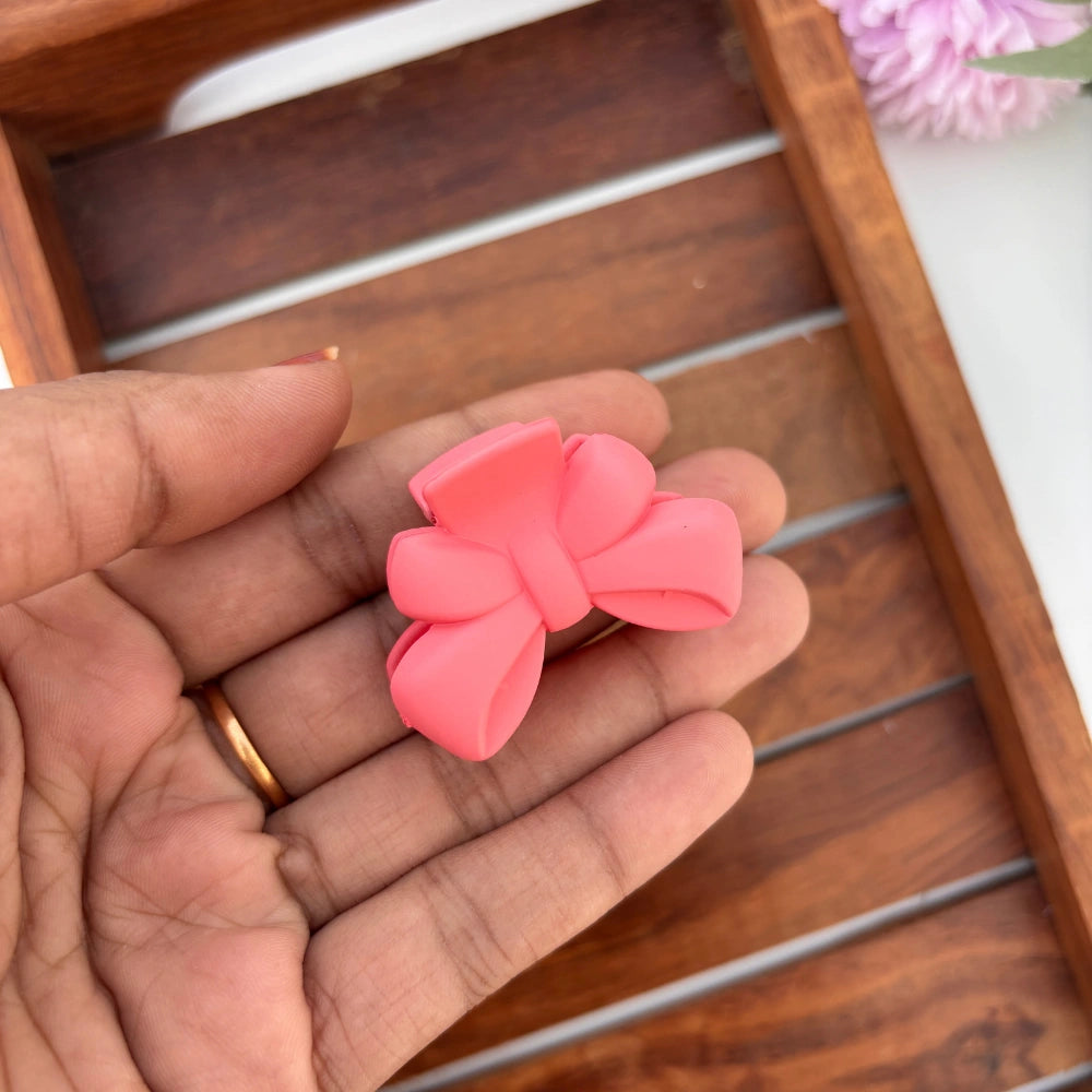 Bow Shape Hair Claw - Small