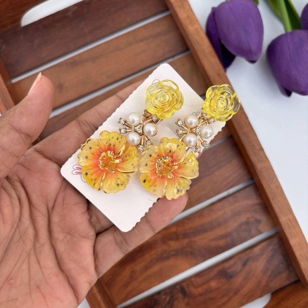 Hibiscus Rose Alligator Clip