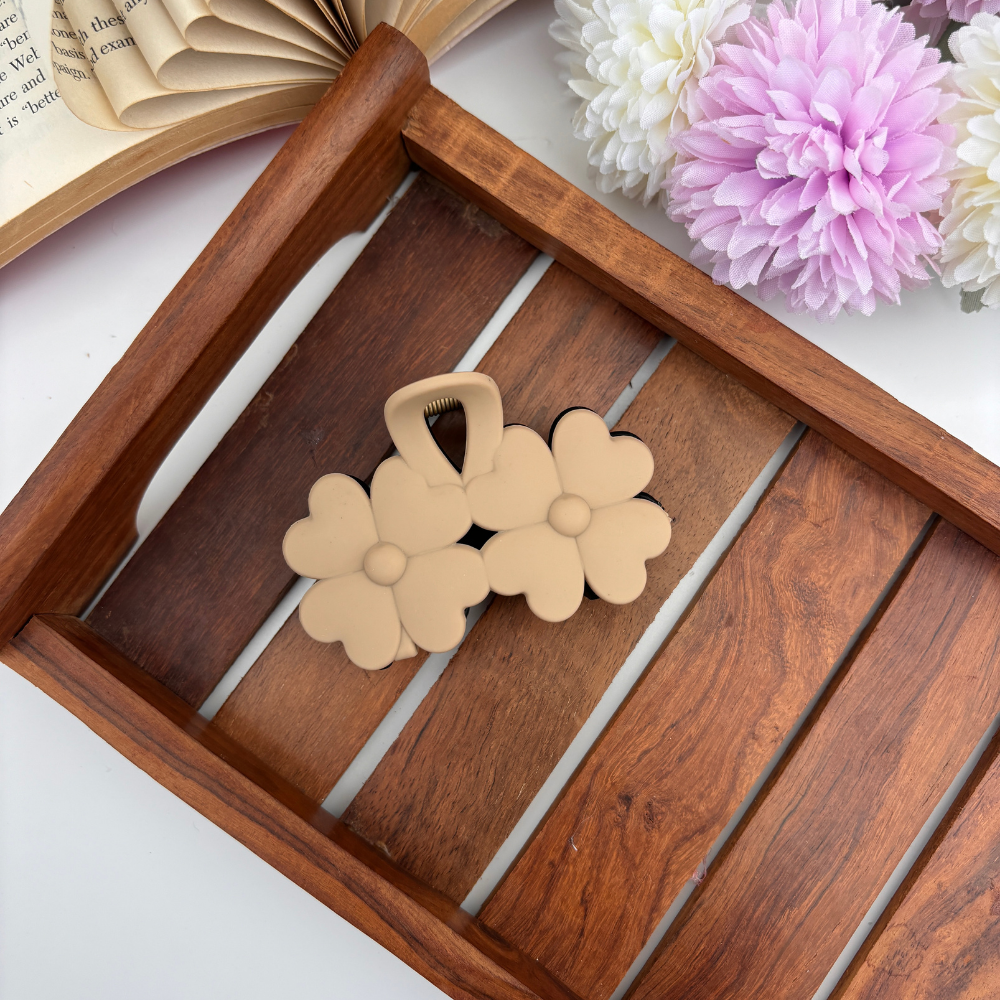 Dual Colour Blossom Hair Claw - Large