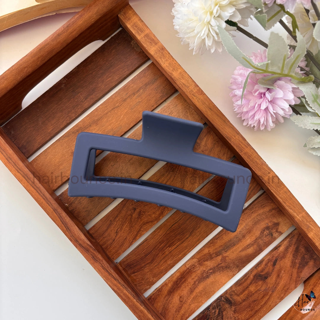 Matte Rectangle Hair Claw – Jumbo | Strong Hold Hair Clip for Thick & Long Hair