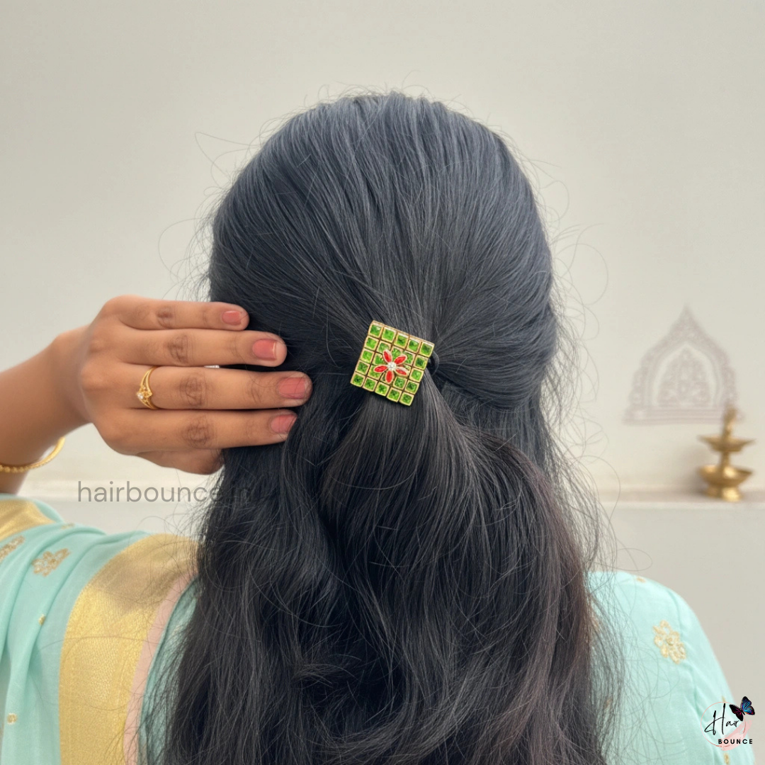 Verdant Bloom Hair Tie