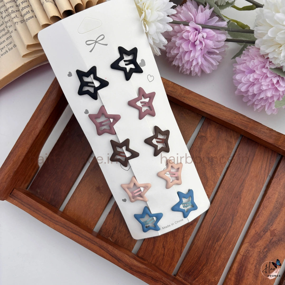 Twinkle Star Tic Tac Hair Clips – Pack of 10