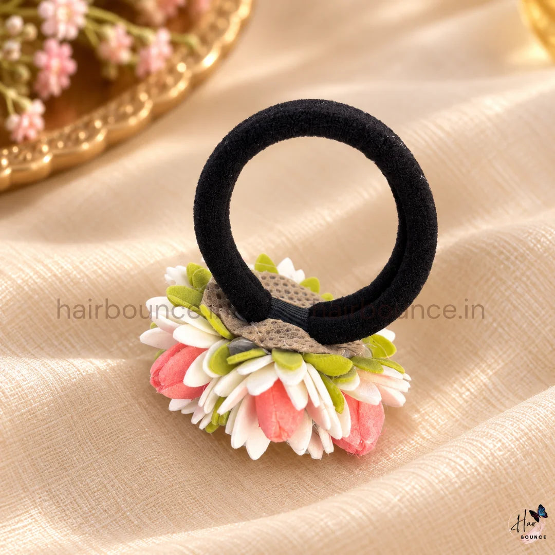 Cherry Mullai Floral Hair Rubber Band