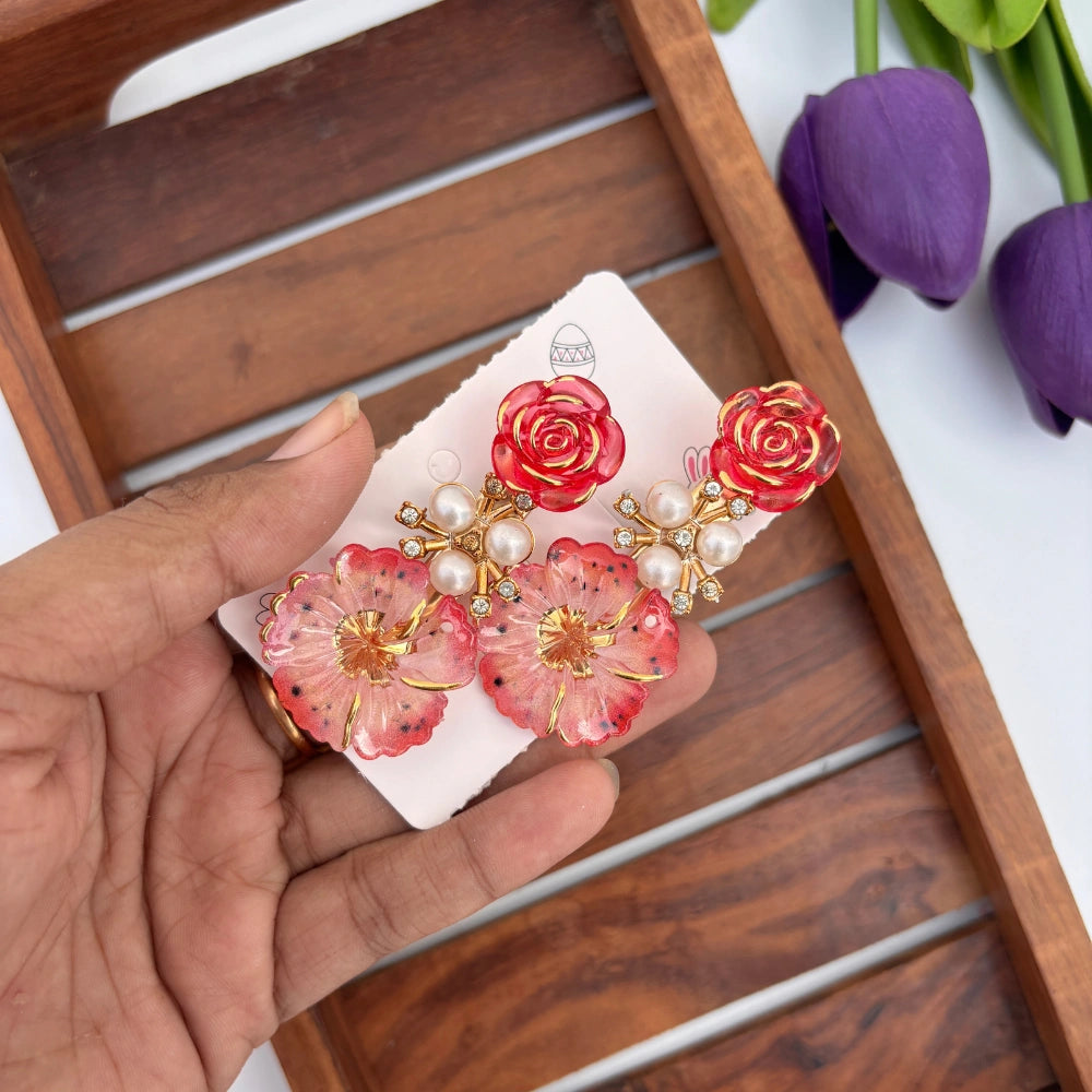 Hibiscus Rose Alligator Clip