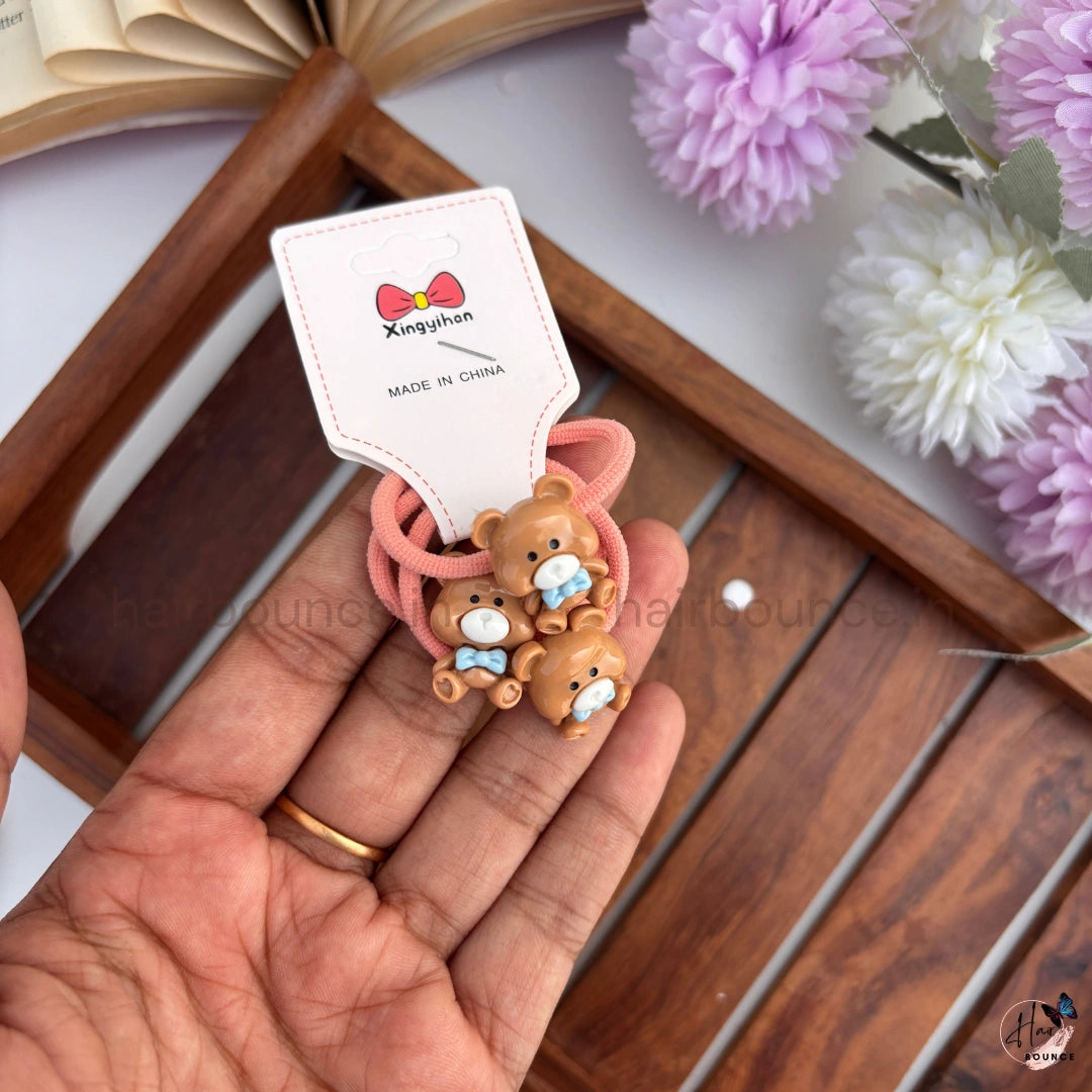 Cute Critters Kids Hair Ties – Pack of 3